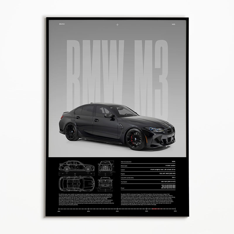 BMW M3 Poster